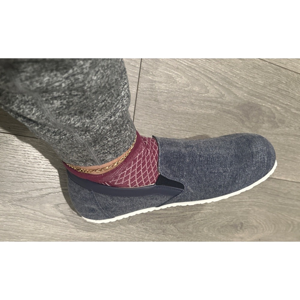 Birkenstock Unisex EU41 L10M8 Regular Fit Jenks SlipOn Sneakers Navy Blue Canvas
